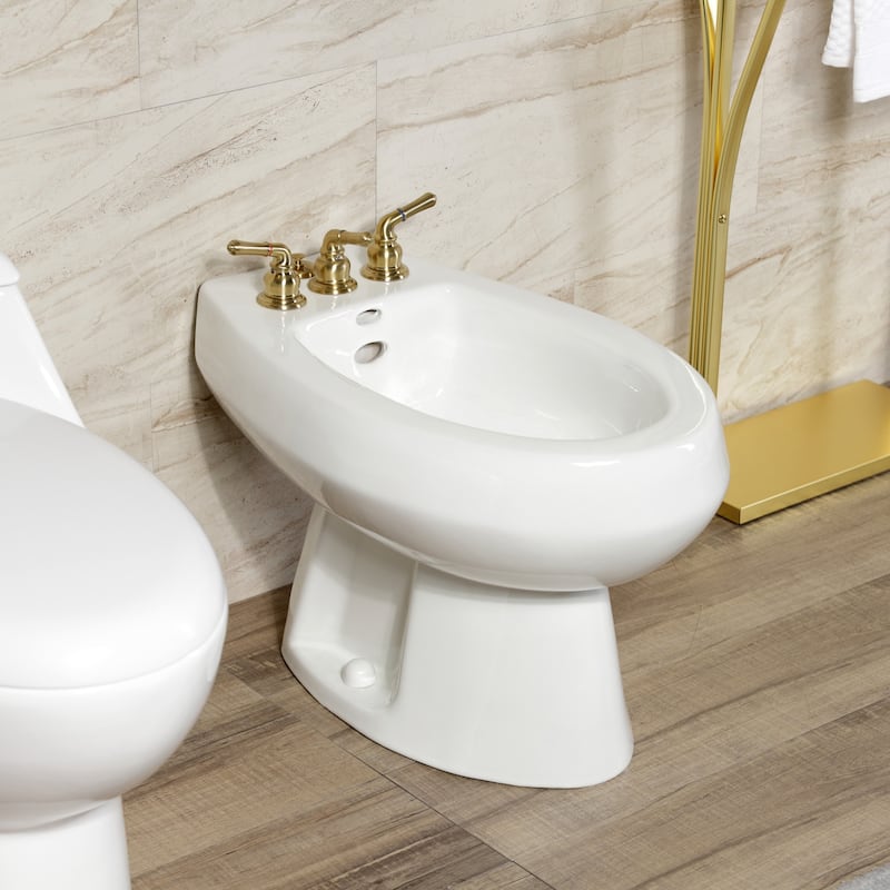 Magellan Three-Handle Deck Mount Bidet Faucet