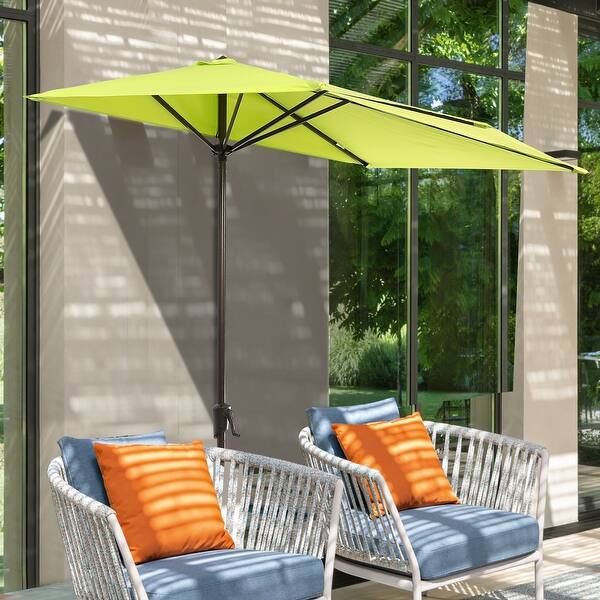 bed bath and beyond teal patio umbrella MAISON ARTS 13ft Double -Sided Crank Patio Umbrella Extra Large with LED  Colorful Lights