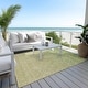 preview thumbnail 7 of 135, Machine Washable Indoor/ Outdoor Ombre Trellis Chantille Rug