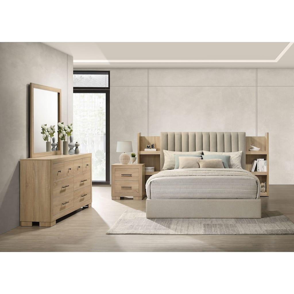 Arielle Bedroom Set Light Oak