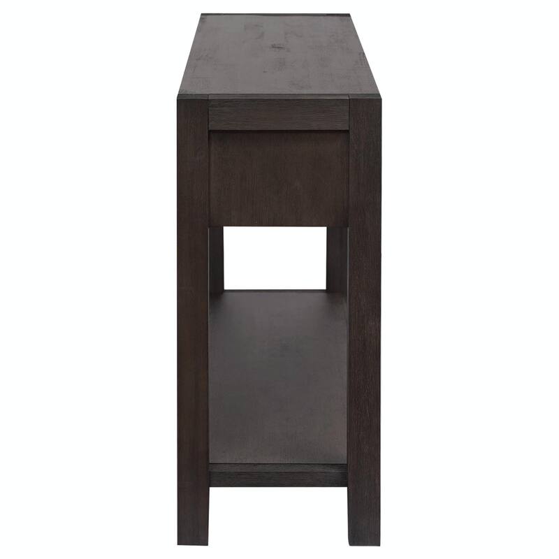 Elegant Acacia Wood Veneer Console Table