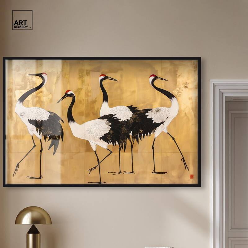 Birds of Gold Shadowbox by Art Remedy