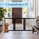 preview thumbnail 5 of 13, PETMAKER 3-Panel Foldable Pet Gate, Black - N/A