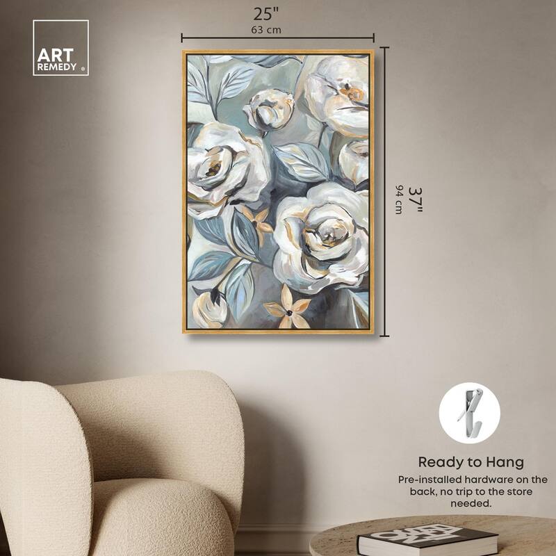 Grey Delight Canvas by Art Remedy
