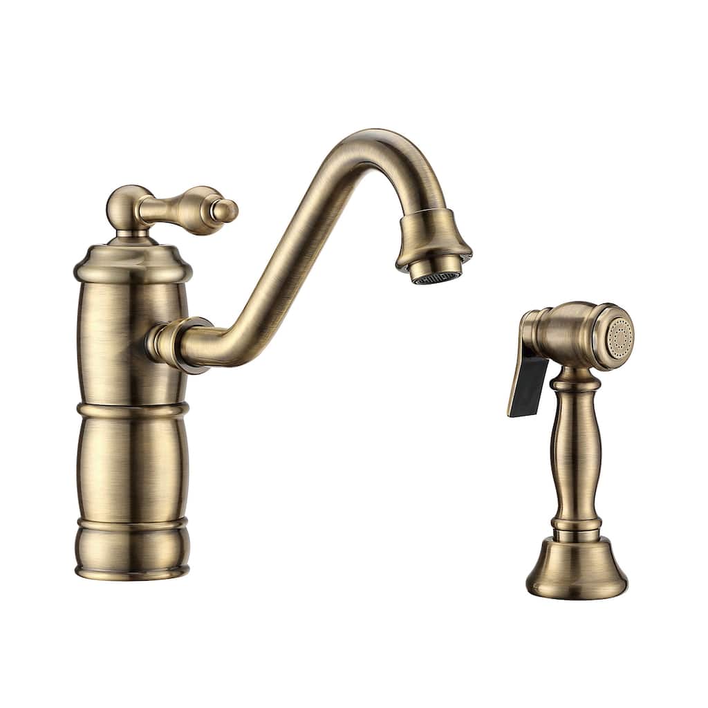 Whitehaus Vintage III Plus 1.5 GPM Single Hole Kitchen Sink Faucet -