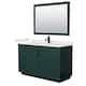 Option Green, Black Trim, White Quartz Top