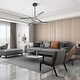 preview thumbnail 4 of 6, 6-Light Modern Metal Sputnik Black/Copper Lighting Fixture - 35in