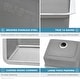 preview thumbnail 5 of 8, Ruvati 12-inch Undermount Bar Prep Kitchen Sink 16 Gauge Stainless Steel Single Bowl - RVM5912 - Silver - 12" x 17-3/4"