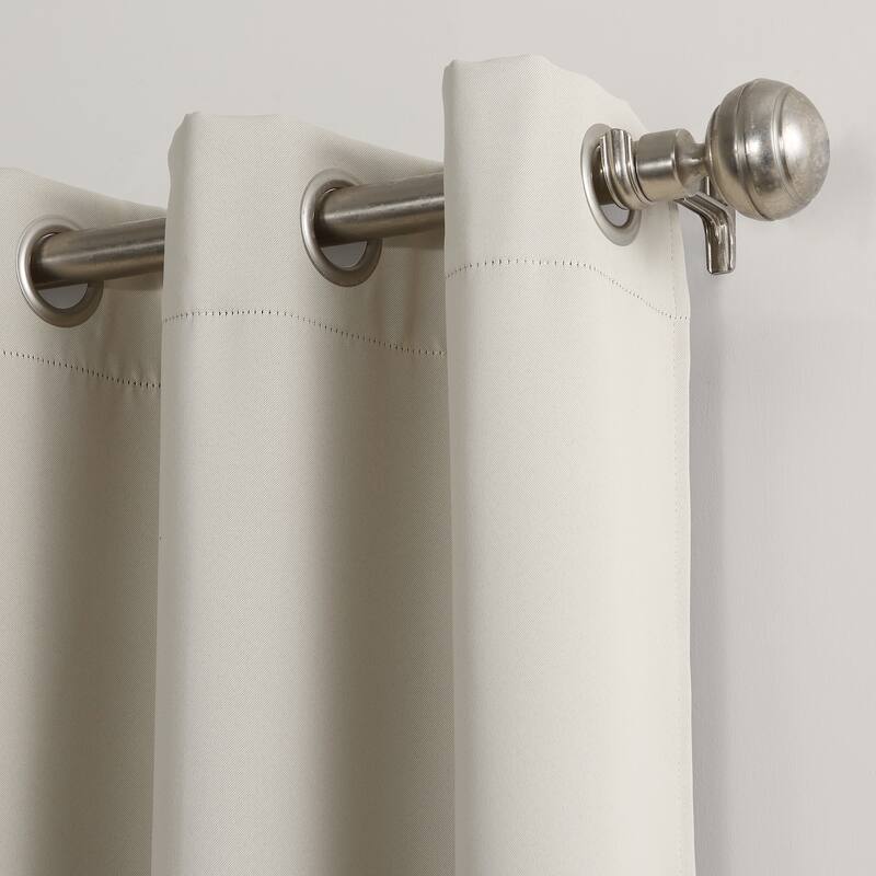 Sun Zero Saxon Energy Saving Blackout Grommet Curtain Panel, Single Panel