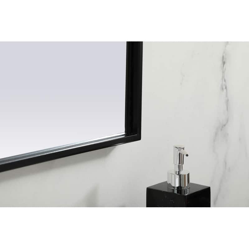 Indigo Home Metal Frame Arch Mirror 36x30 Inch