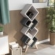 preview thumbnail 1 of 23, Diamonte Mid-century Modern Geometric 4-Shelf Open Bookcase and Display Shelf by Furniture of America