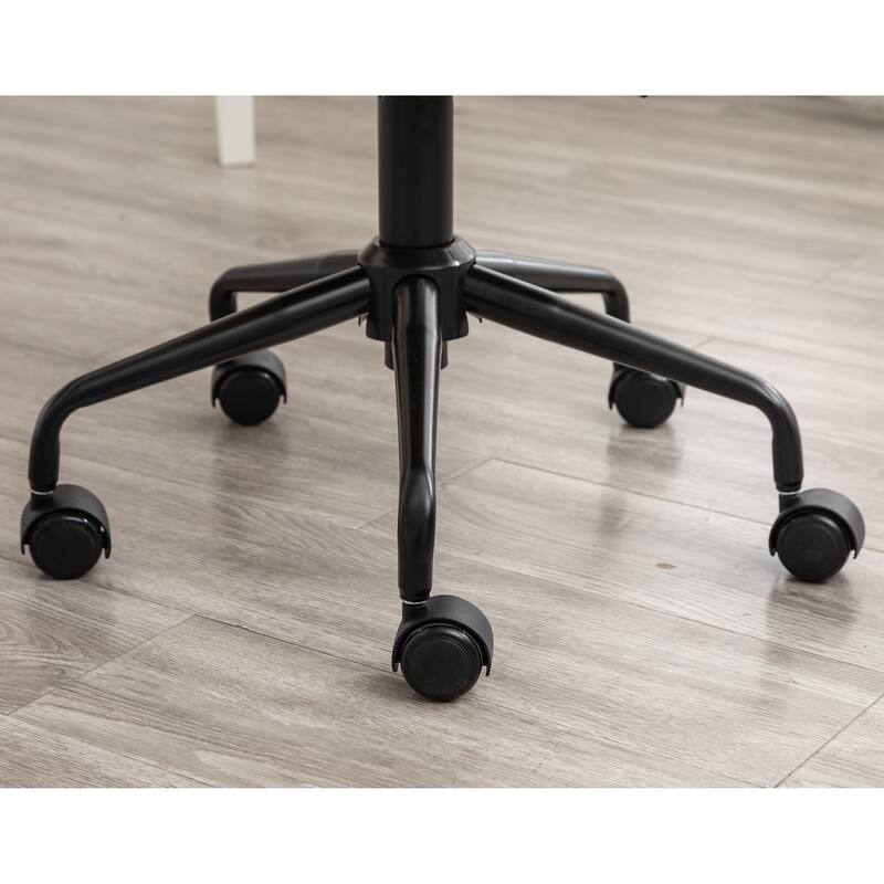 Eldon Diamond Tufted Adjustable Swivel Office Chair, Yellow