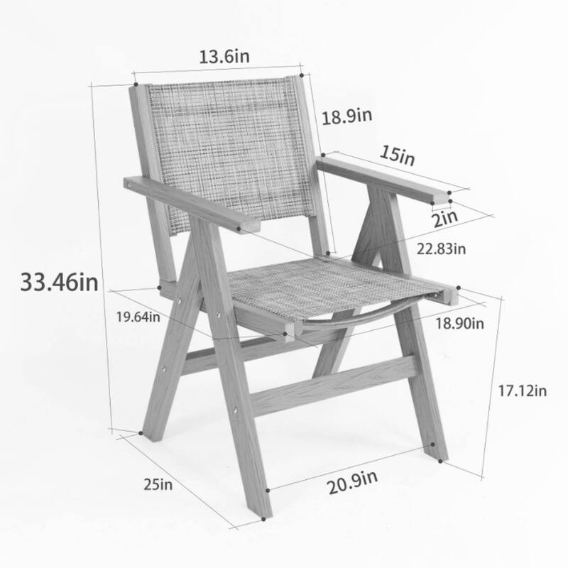 Rossetta Outdoor All-Season Woven Checkered Design Weather-Resistant Chair