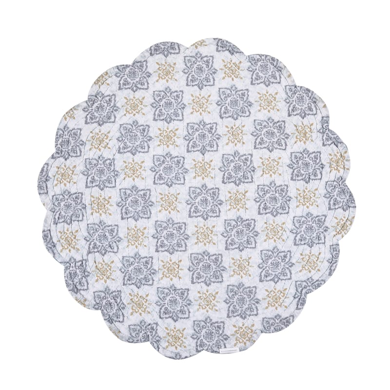 Harlan Round Placemats Set of 6, 17"
