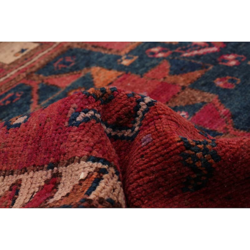 ECARPETGALLERY Hand-knotted Melis Vintage Red Wool Rug - 3'8 x 11'10