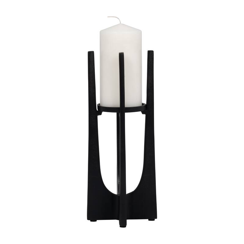 Sagebrook Home Modern Metal Solid Pillar Candle Holder