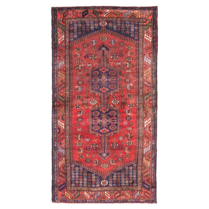 ECARPETGALLERY Hand-knotted Anadol Red Wool Rug - 3'4 x 6'4