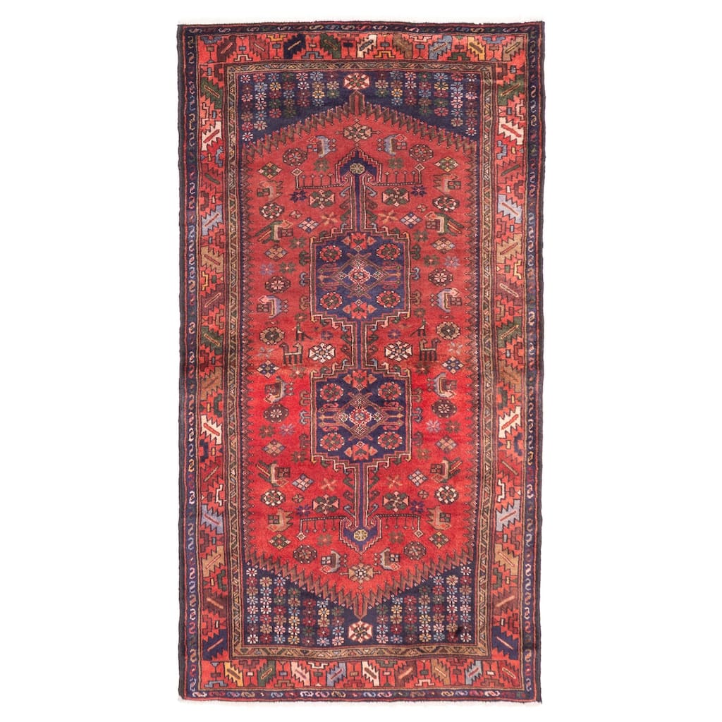 ECARPETGALLERY Hand-knotted Anadol Red Wool Rug - 3'4 x 6'4
