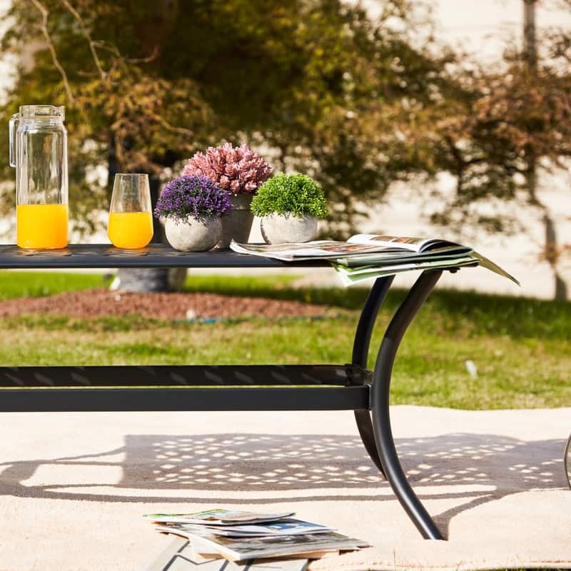 Patio Festival 2-Piece Outdoor Loveseat and Coffee Table Set