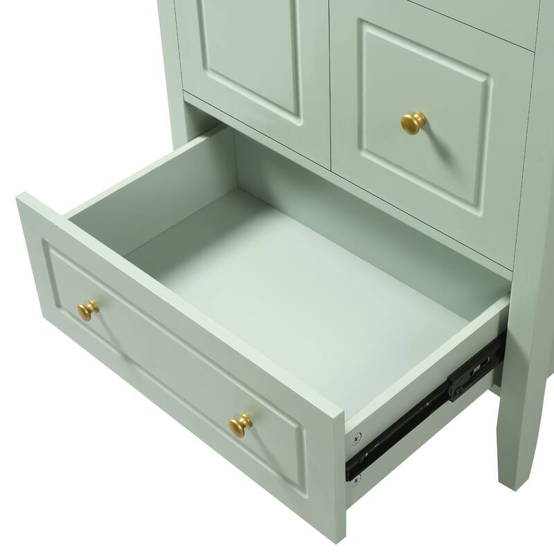 Christopher Knight Home - Luxford 24" Bathroom Vanity with Sink with 3 Soft-closing Drawers
