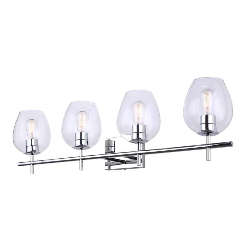 Canarm IVL1019A04 Cain 4 Light 34" Wide Vanity Light - Chrome