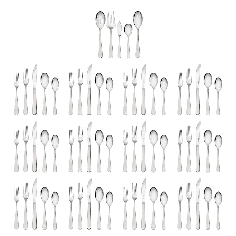 Henckels Lucena 65-pc 18/10 Stainless Steel Flatware Set
