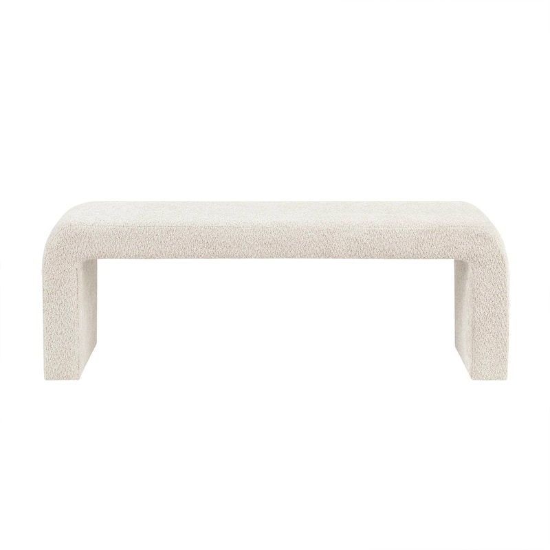 INK+IVY Steve Boucle Waterfall Bench