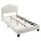 preview thumbnail 14 of 48, Upholstered bed with LED lights