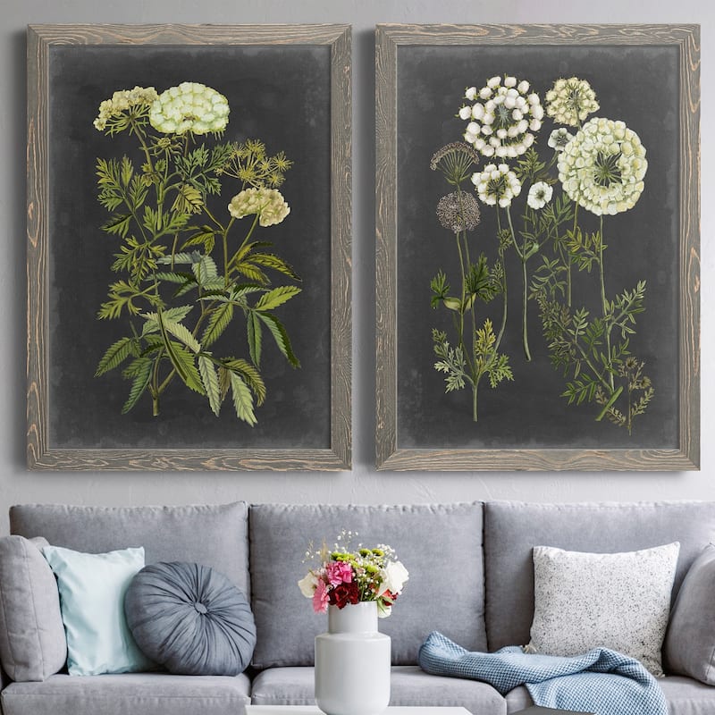Bookplate Floral I Premium Framed Canvas - Ready to Hang - Multi-Color