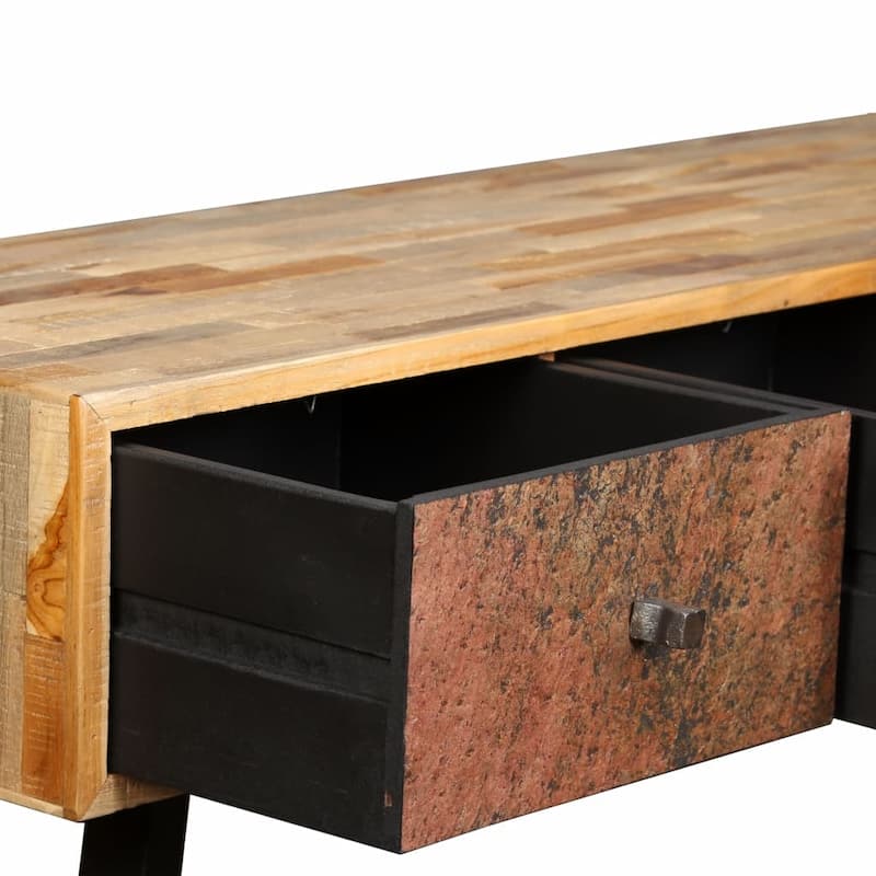 vidaXL Console Table Solid Reclaimed Teak 47.2"x11.8"x29.9"