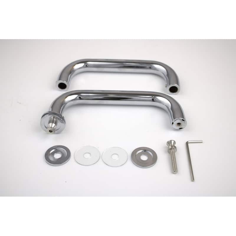 CEL 6"x6" Tubular Stainless Steel Back to Back Shower Door Pull Handle