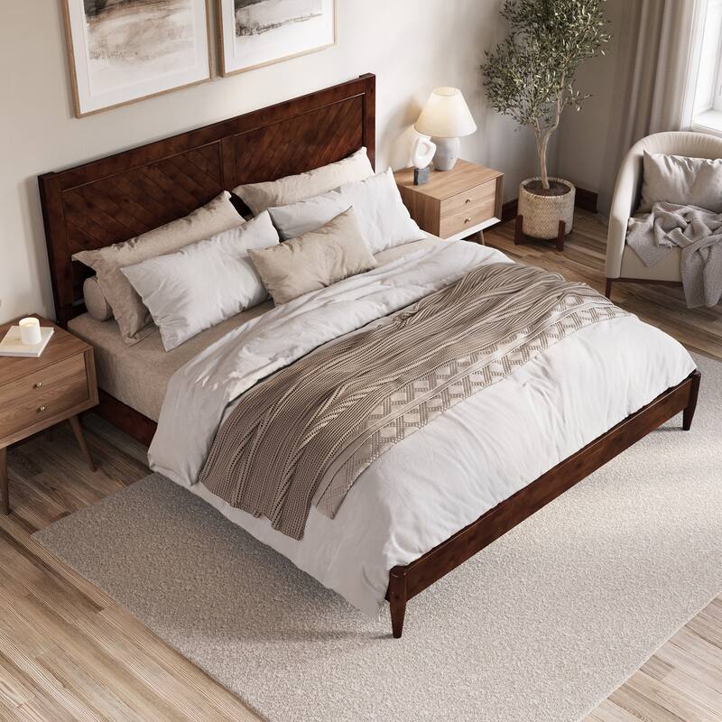 Berkshire Solid Wood Low Profile Platform Bed