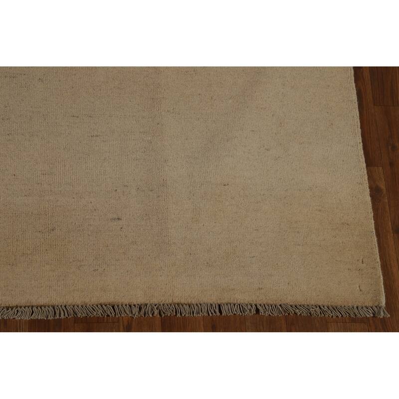 Modern Gabbeh Oriental Area Rug Hand-Knotted Wool Carpet - 6'6" x 9'7"