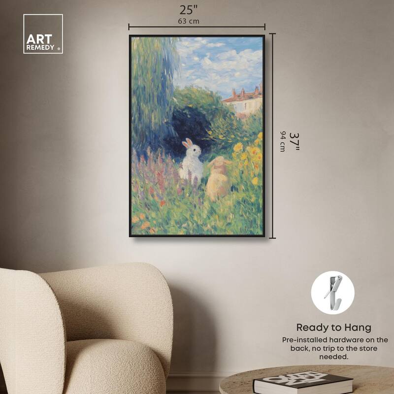 Quiet Gardeners Canvas by Art Remedy