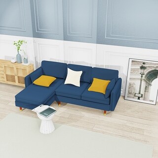 Velvet Reversible sectional sofa - Bed Bath & Beyond - 35439449