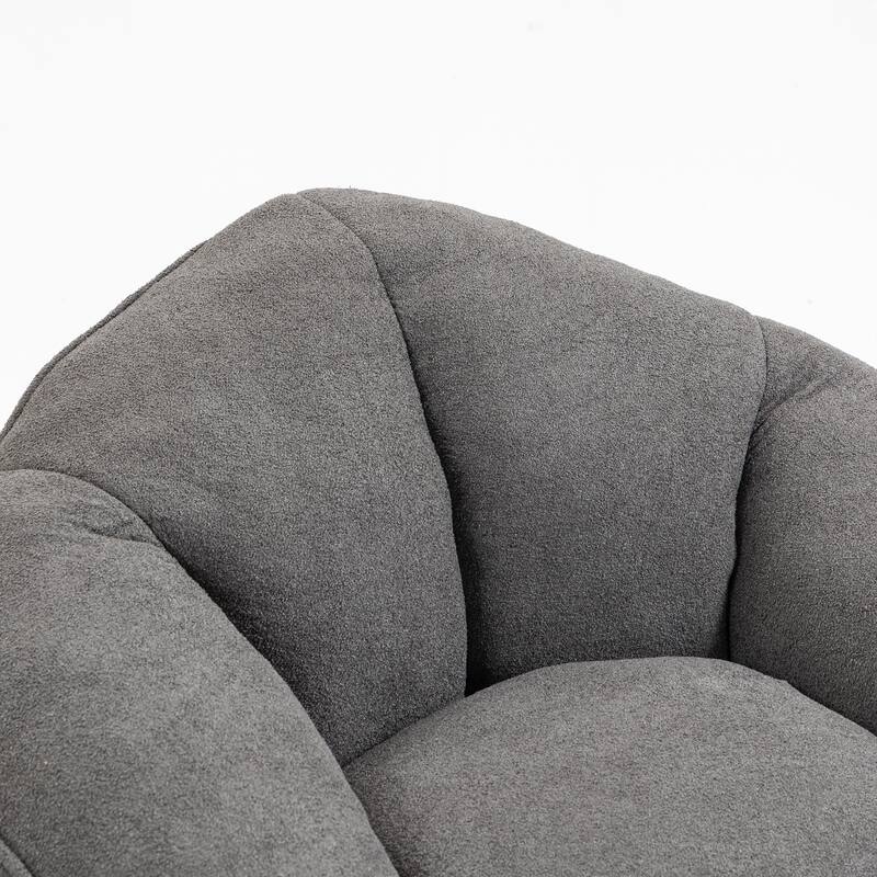 Bedding Bean Bag Sofa Chair High Pressure Foam Bean Bag Chair Adult Material with Padded Foam Padding Compressed With Footrest