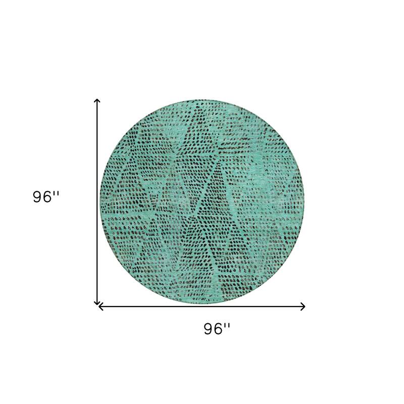 HomeRoots Geometric Transitional Rectangle Outdoor Rug