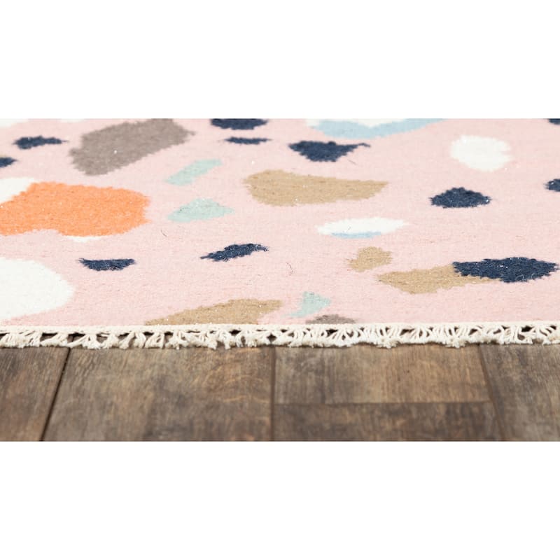 Momeni Jem Hand Woven Wool and Lurex Abstract Area Rug