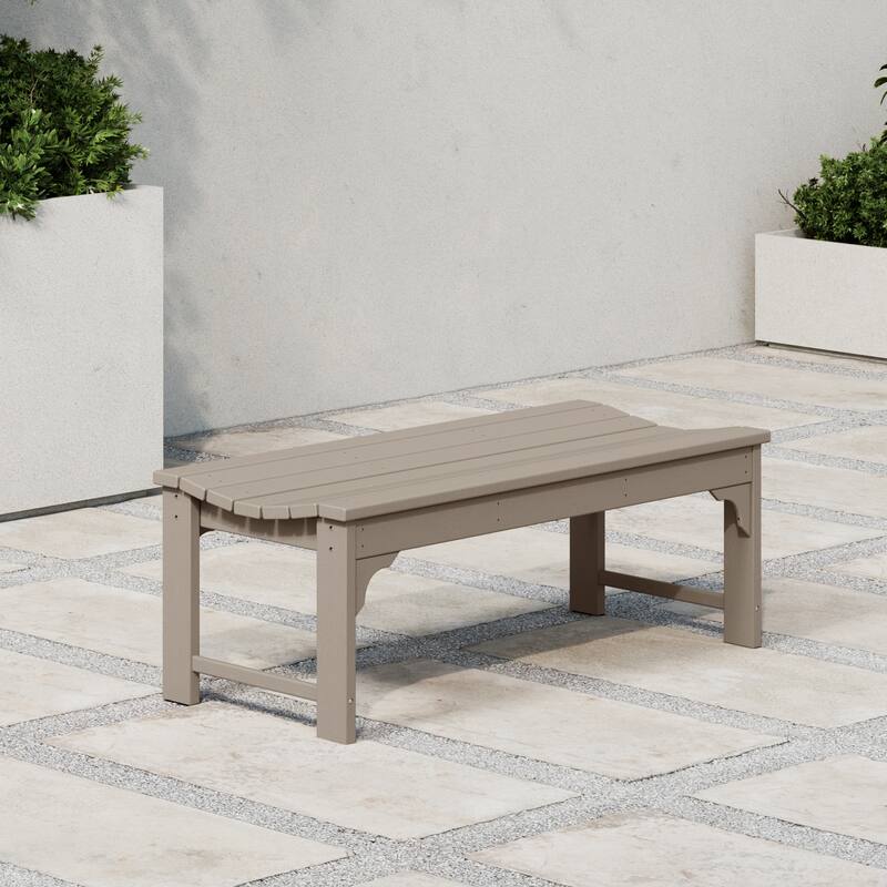 Polytrends Laguna Hdpe All Weather Outdoor Patio 48" Bench