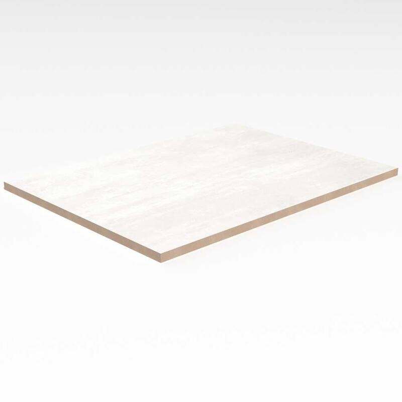 Quell 10in x 13in White Ceramic Floor and Wall Tile