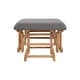 preview thumbnail 52 of 54, Ultimate Nursery Comfort - Glider and Ottoman Set with Reclining Cushion Chair, Rocker Chair with Padded Back and Armrests