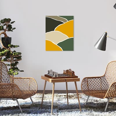 Wynwood Studio Canvas Abstract Find the River Orange Modern & Contemporary Wall Art Canvas Print
