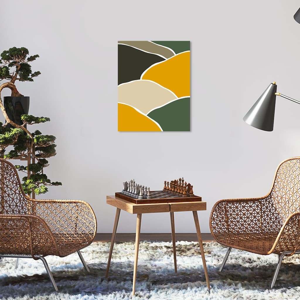 Wynwood Studio Canvas Abstract Find the River Orange Modern & Contemporary Wall Art Canvas Print