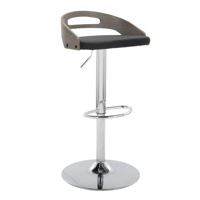 Carson Carrington Simon Adjustable Bar Stool with Oval Footrest (Set of 2)