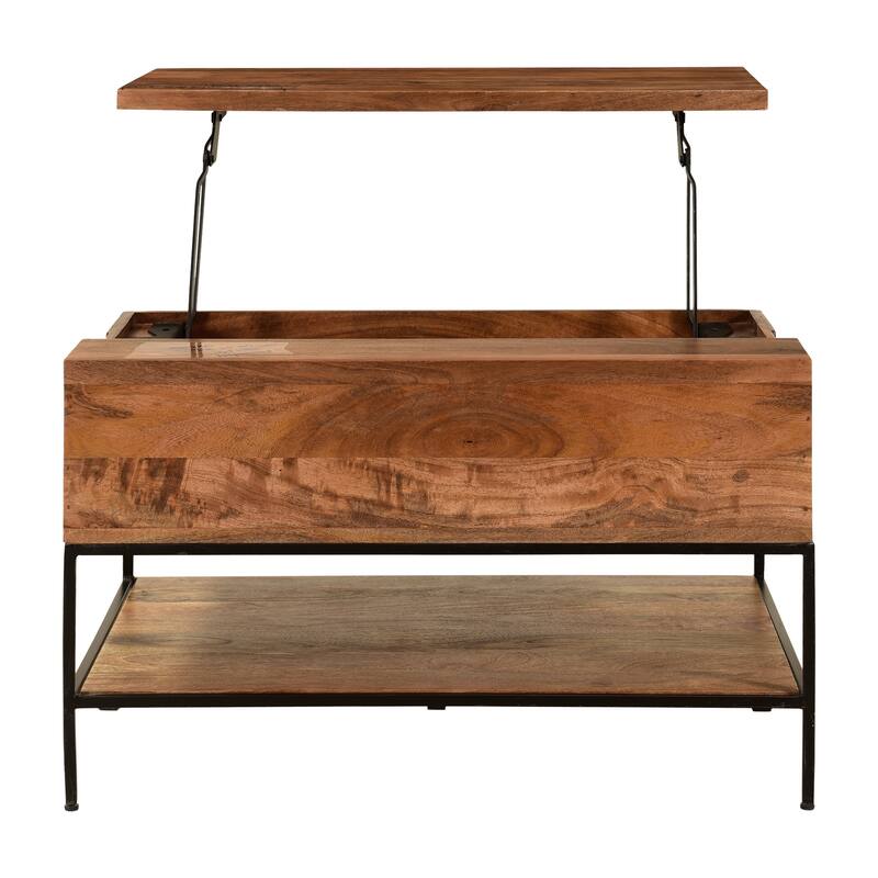 Elk Home Carey Natural Wood 30 Inch Wide Coffee Table