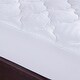 preview thumbnail 4 of 4, White Four Leaf Clover Quilted Fitted Mattress Pad , Elastic Stretches up to 18 Inches Deep