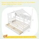 preview thumbnail 13 of 18, Gymax Twin Size House Bed Kids Bed Frame w/ 2 Storage Drawers & Fence