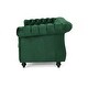 preview thumbnail 3 of 21, Somerville Polyester Chesterfield Loveseat by Christopher Knight Home