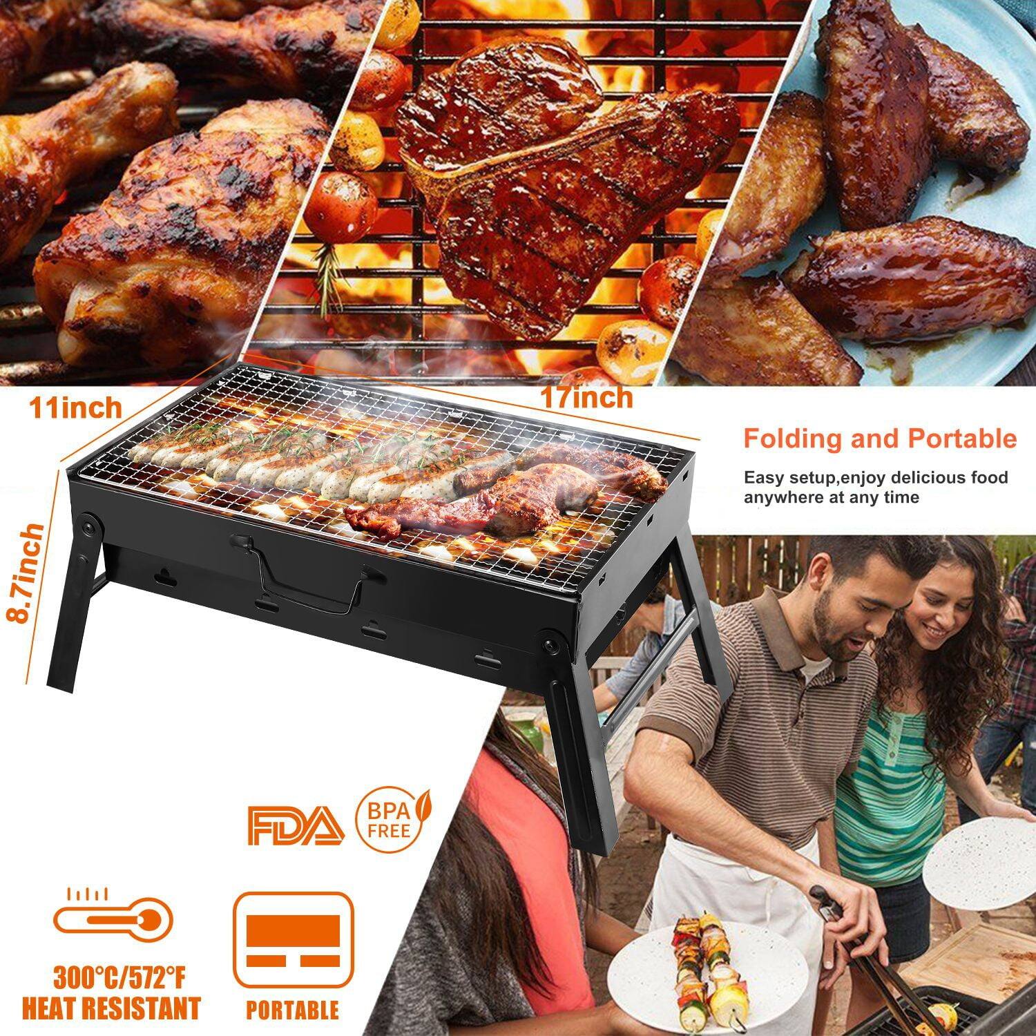 Portable barbecue foldable grill Bed Bath & Beyond 37503991