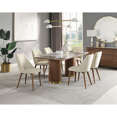 Walnut Finish Dining Table